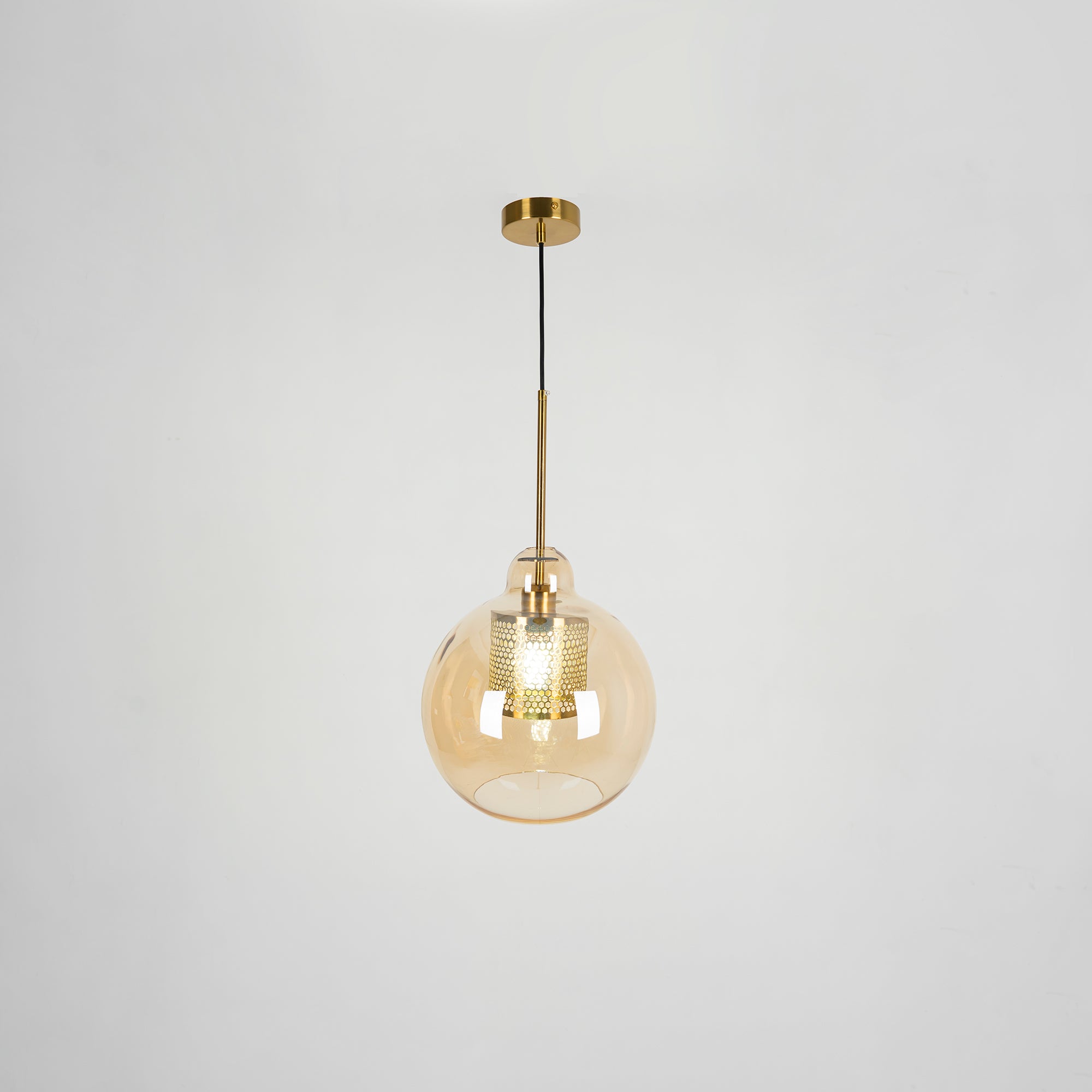 Chiswick Glass Pendant Light - Modern Hanging Ceiling Lamp for Kitchen Island, Dining Room & Bedroom Lighting