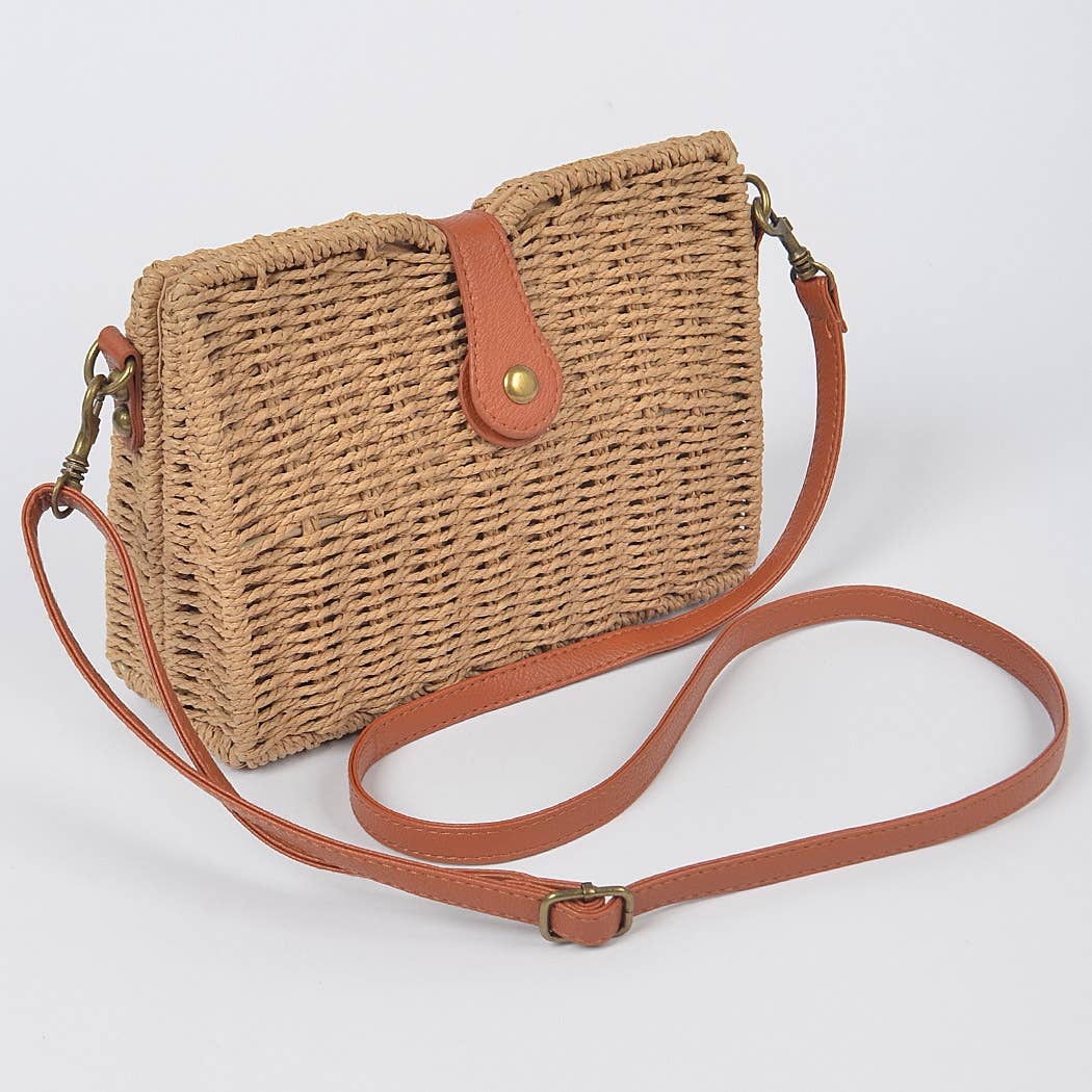 Stylish Khaki Basket Clutch - Fashionable Woven Handbag for Women | Perfect for Evening Parties, Weddings & Date Nights
