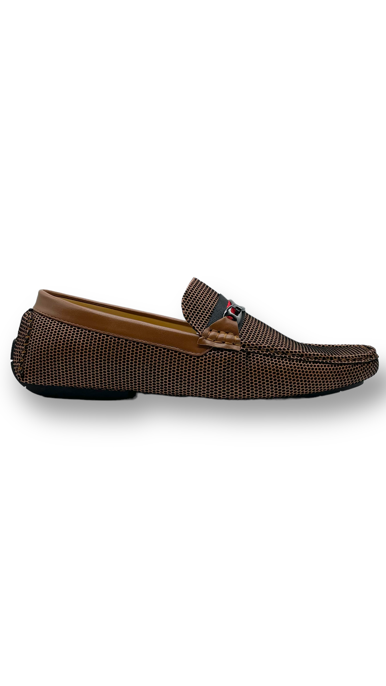 Dot Brown Leather Loafers for Men - Comfortable Slip-On Casual Shoes - Perfect for Office, Business & Everyday Wear