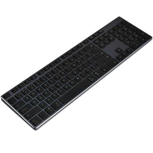 AJazz AK3.3 105-Key Bluetooth Wireless Keyboard - Ultra Thin All-Metal Design for iPad, Tablet, Smartphone - Perfect for Office Work, Gaming & Travel