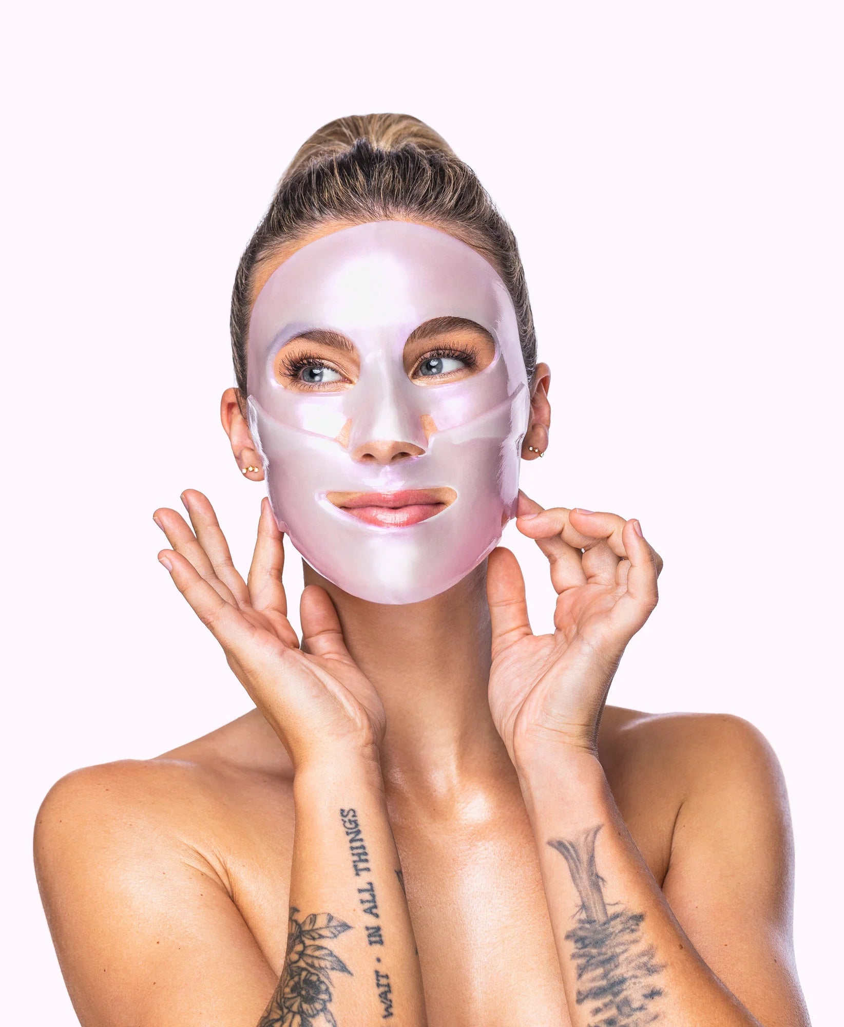 KNESKO Diamond Radiance Face Mask 4 Pack - Hydrating & Brightening Sheet Masks for Glowing Skin | Perfect for Spa Night, Self-Care Routine & Special Occasions