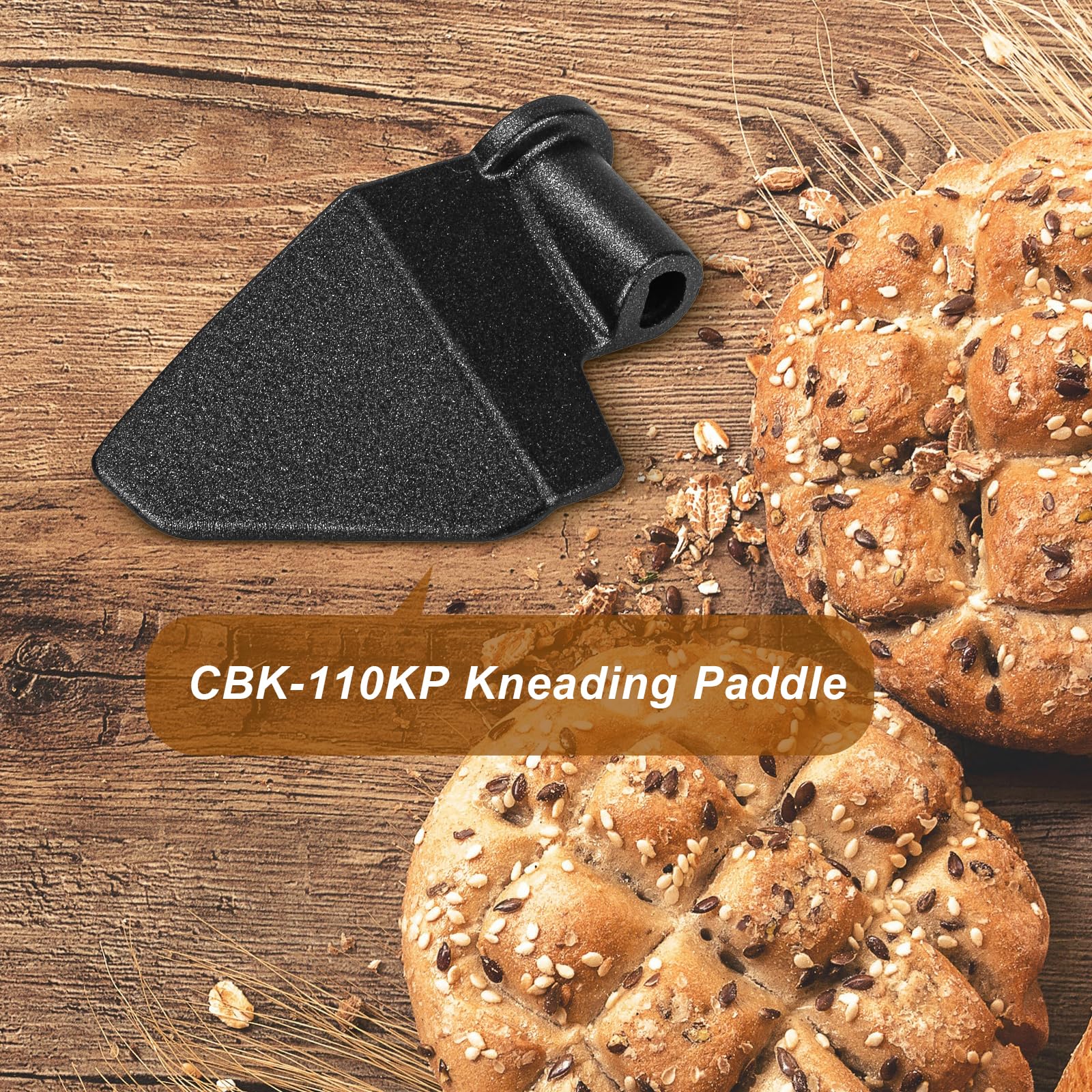 Original Title: CBK-110KP Kneading Paddle Bread Maker Parts Compatible with Cuisinart Bread Maker Machine Fits Models CBK-110 CBK-110P1 Compact Bread Maker (2 Pack)   Optimized Title: Cuisinart CBK-110KP Kneading Paddle Replacement Parts (2 Pack) - Compatible with CBK-110 & CBK-110P1 Bread Makers - Perfect for Homemade Bread, Dough, and Pizza - Durable & Easy to Clean
