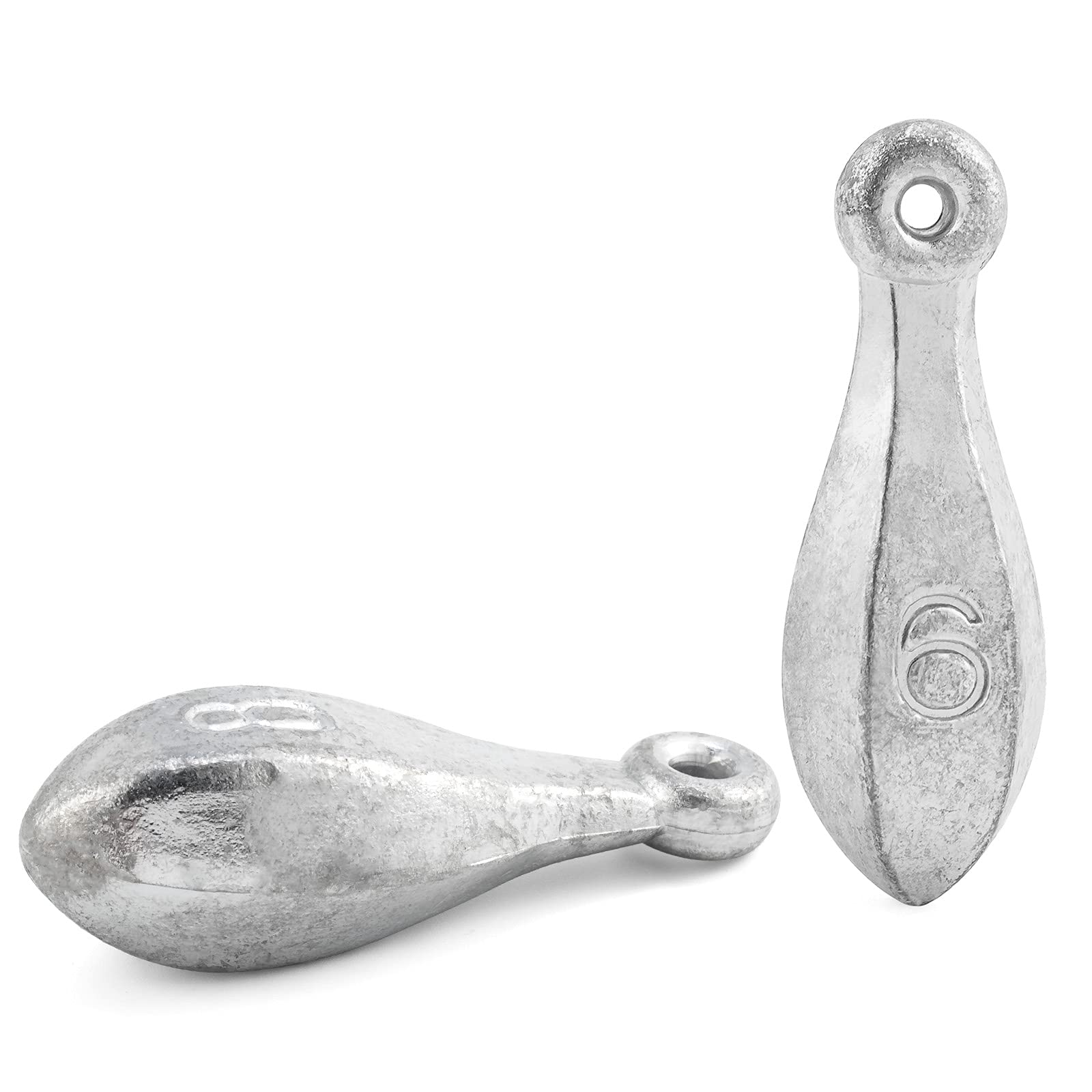 Dr.Fish Bank Sinkers Lead Fishing Weights 1-32oz/2LB - Premium Freshwater & Saltwater Fishing Weights for Catfishing, River Channel and Surf Fishing - Ideal for Bass, Trout and Deep Sea Fishing