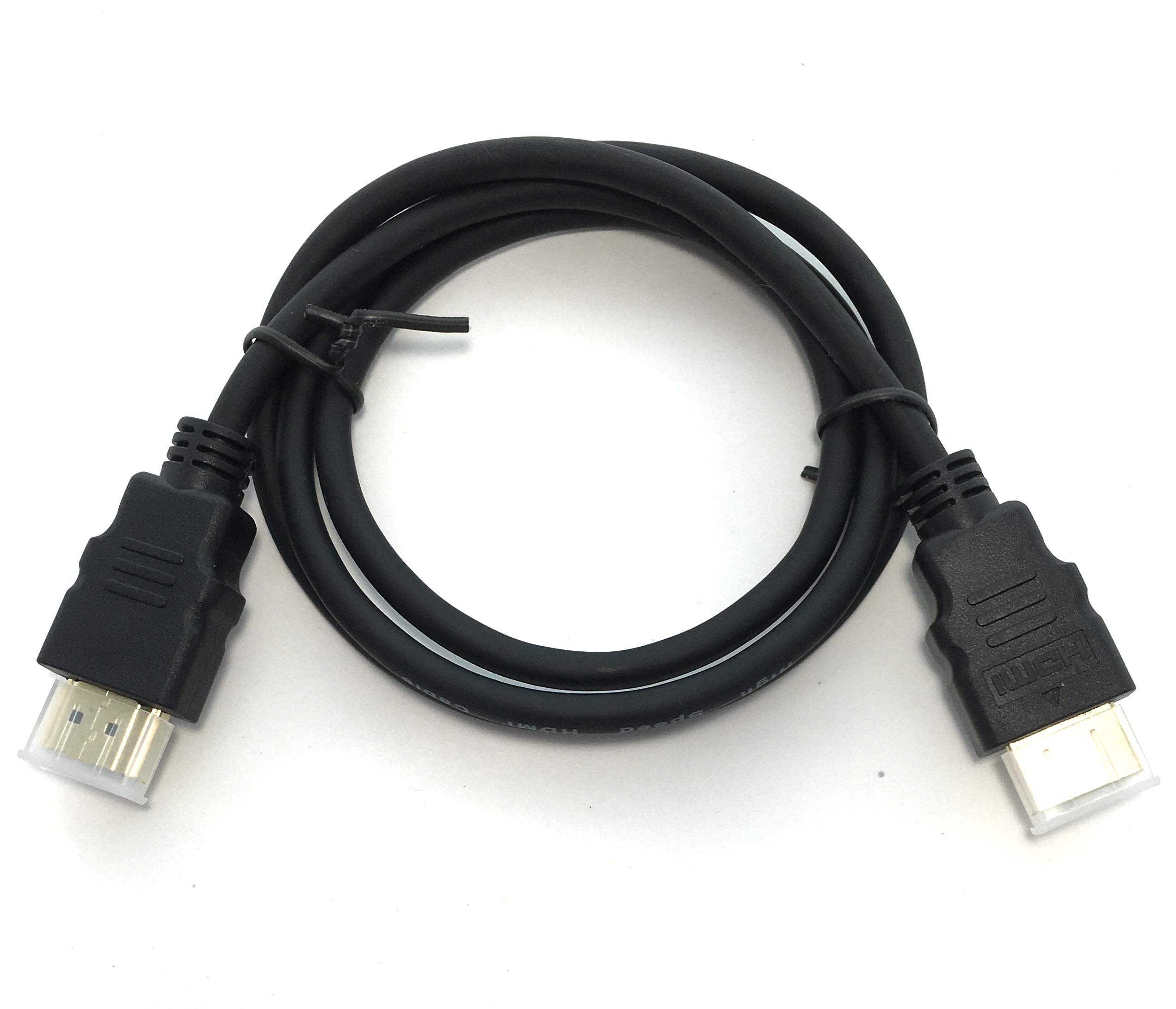 Premium 3FT High Speed HDMI 2.0 Cable - 4K Ultra HD, 18Gbps, Ethernet, 3D, ARC - Heavy Duty Gold-Plated Connectors for Home Theater, Gaming, PC, TV & Projector Connections