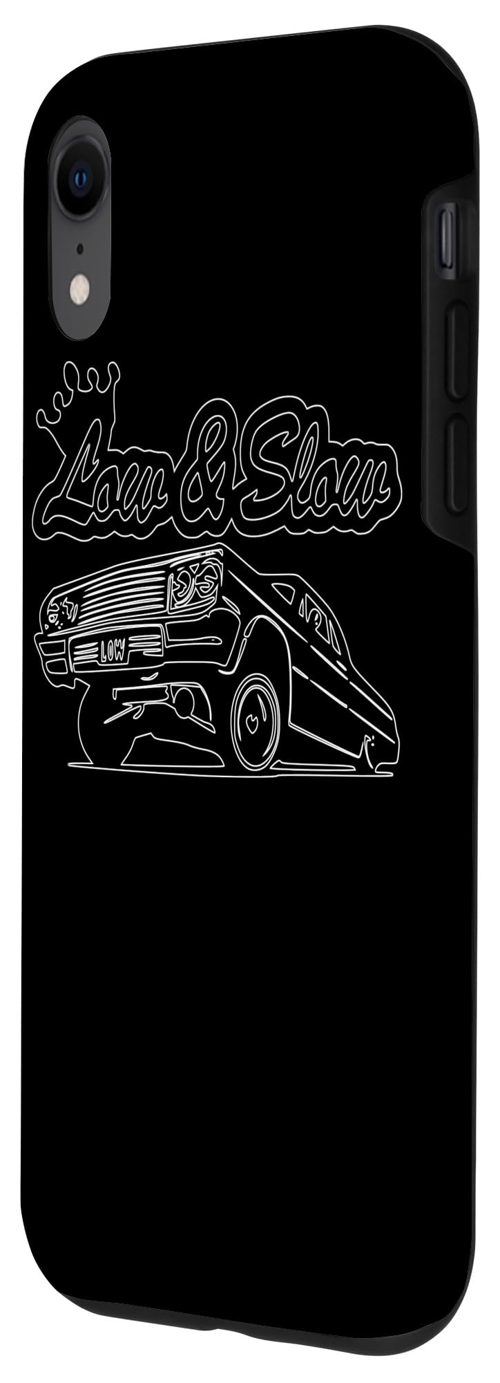 iPhone XR Lowrider Car Case - Chicano Style Low and Slow 3 Wheelin Design for Men | Perfect for Car Enthusiasts & Lowrider Fans
