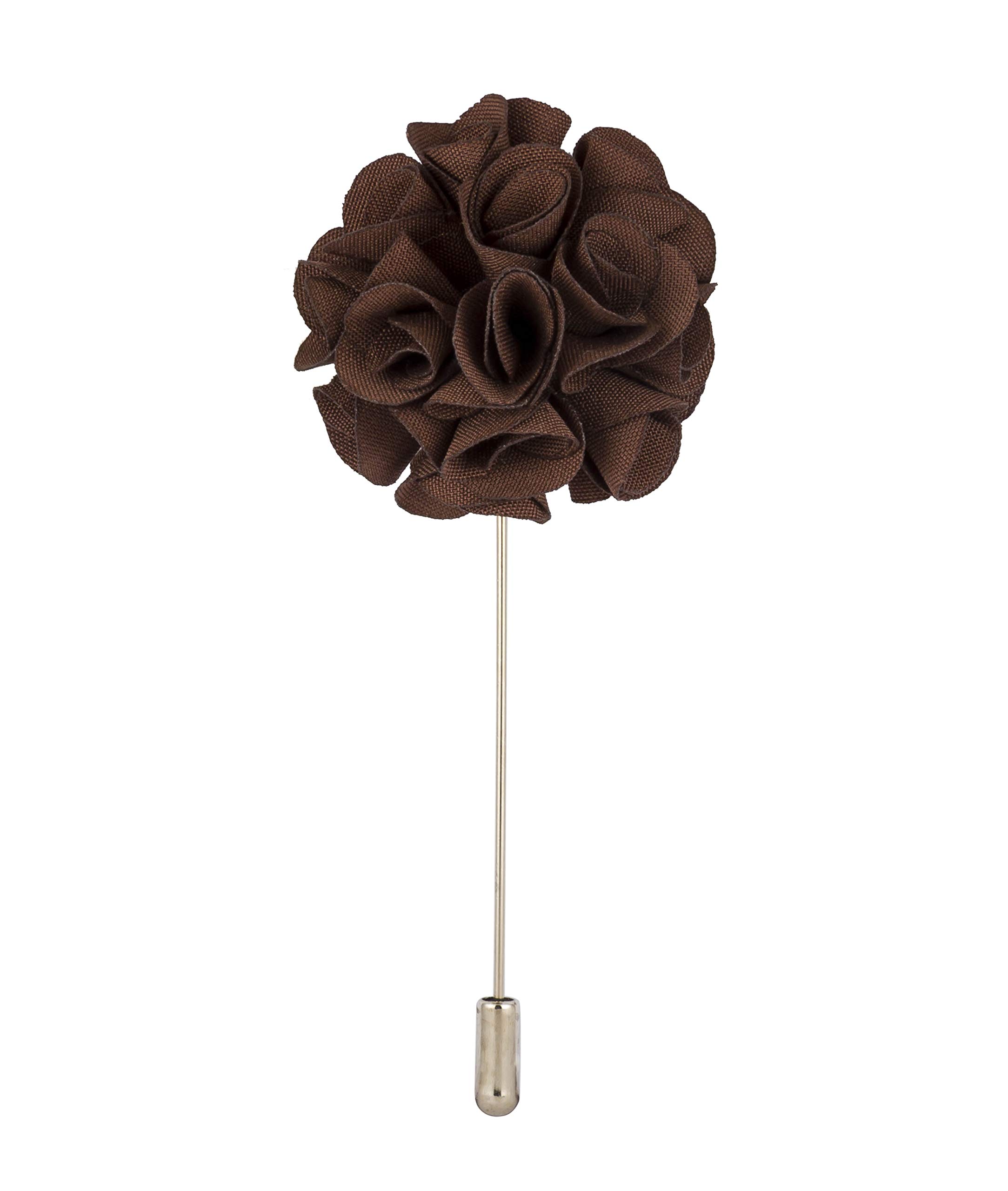 Handmade AN KINGPiiN Men's Lapel Pin - Elegant Bunch Flower Brooch for Suits & Shirts | Premium Brown Men's Accessory | Perfect for Weddings, Business Meetings & Formal Events
