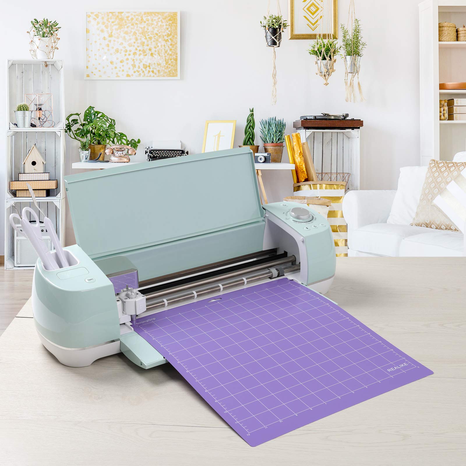 REALIKE 12x12 Inch Self-Healing Cutting Mat - 6 Pack Replacement Mats for Cricut Maker 3, Maker, Explore 3, Air 2, Air & One - Perfect for Vinyl, Paper, Fabric & Craft Projects