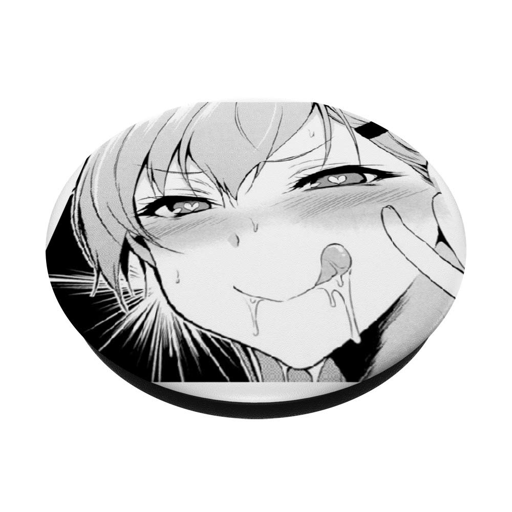 Anime Girl Japanese Aesthetic Otaku Waifu Kawaii Manga PopSockets PopGrip - Swappable Phone Grip for iPhone & Samsung - Perfect for Anime Fans, Manga Lovers & Kawaii Aesthetic Enthusiasts