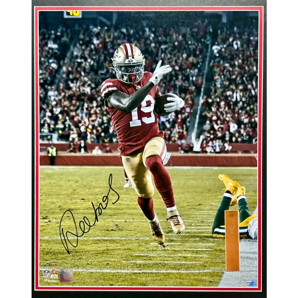 Deebo Samuel Autographed San Francisco 49ers 16x20 Framed Photo with COA - Signed NFL Memorabilia for Fans, Collectors & Man Cave Decor
