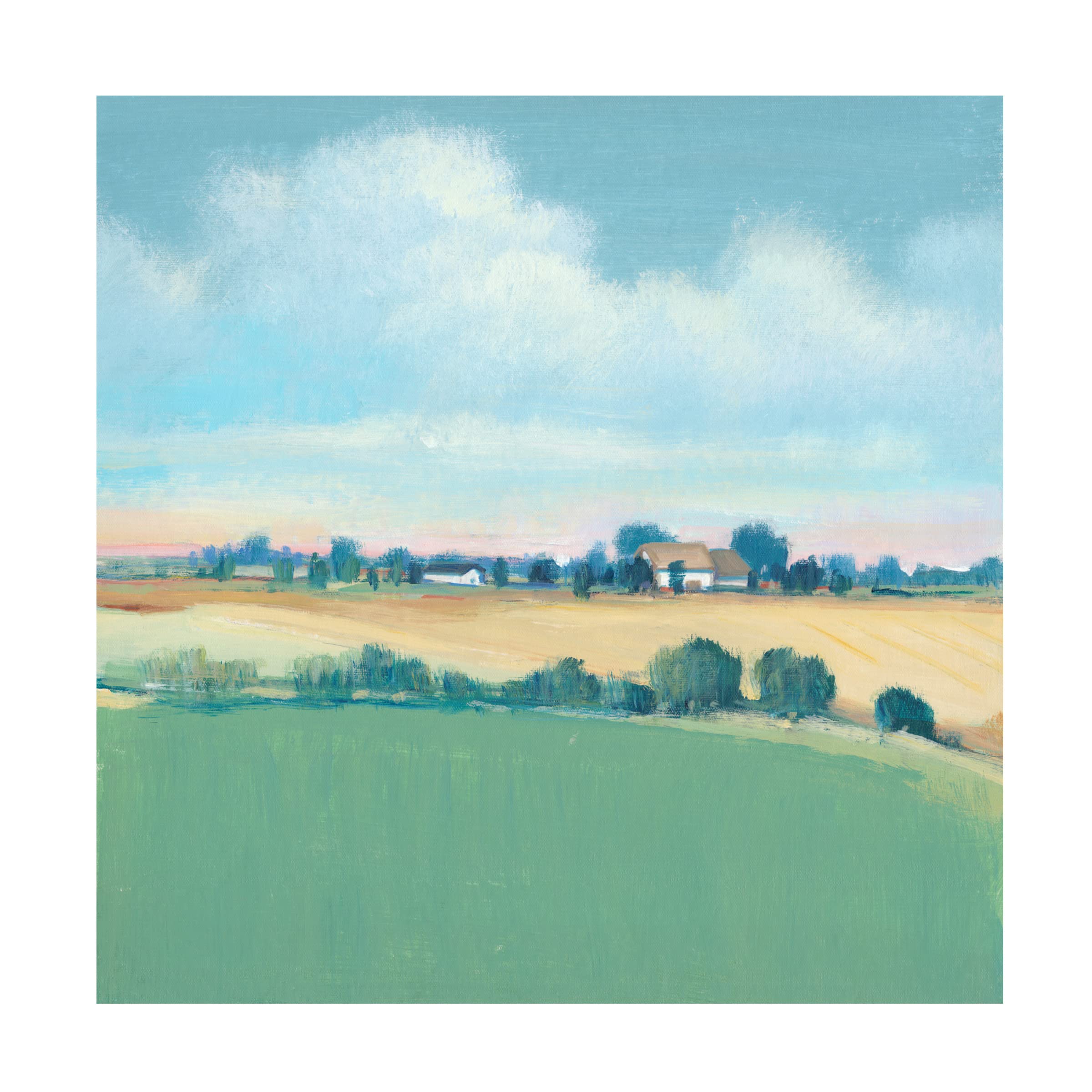 Trademark Fine Art 'The Simple Life II' Canvas Wall Art by Tim O'Toole - Modern Farmhouse Decor for Living Room, Bedroom & Office