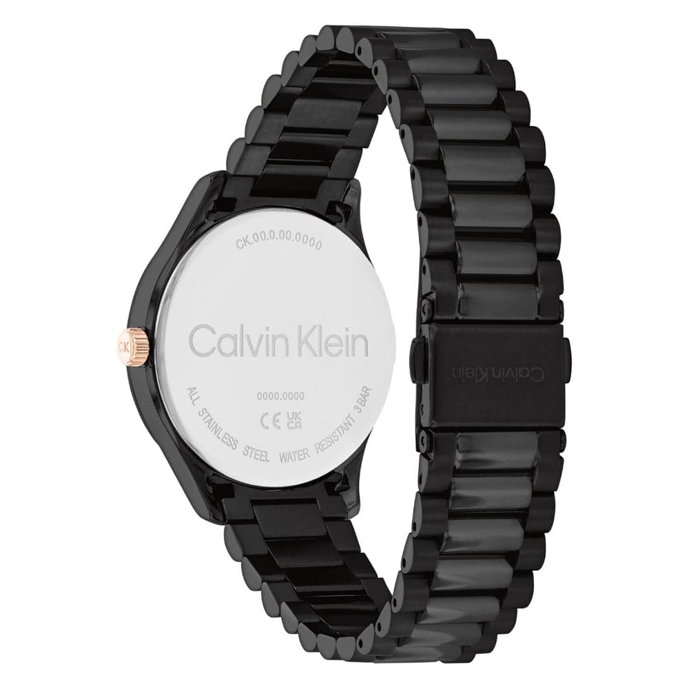 Calvin Klein Women's Stainless Steel Watch with Black Dial - Model 25200233 - Perfect for Office, Casual Wear & Special Occasions