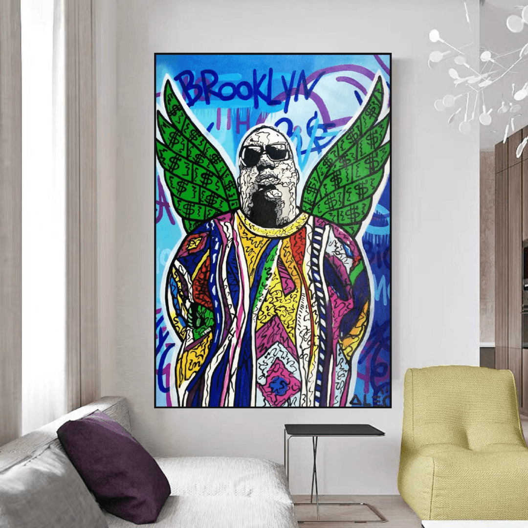 Tupac and Biggie Poster - Authentic Hip Hop Wall Art Decor for Music Lovers, Bedroom & Office