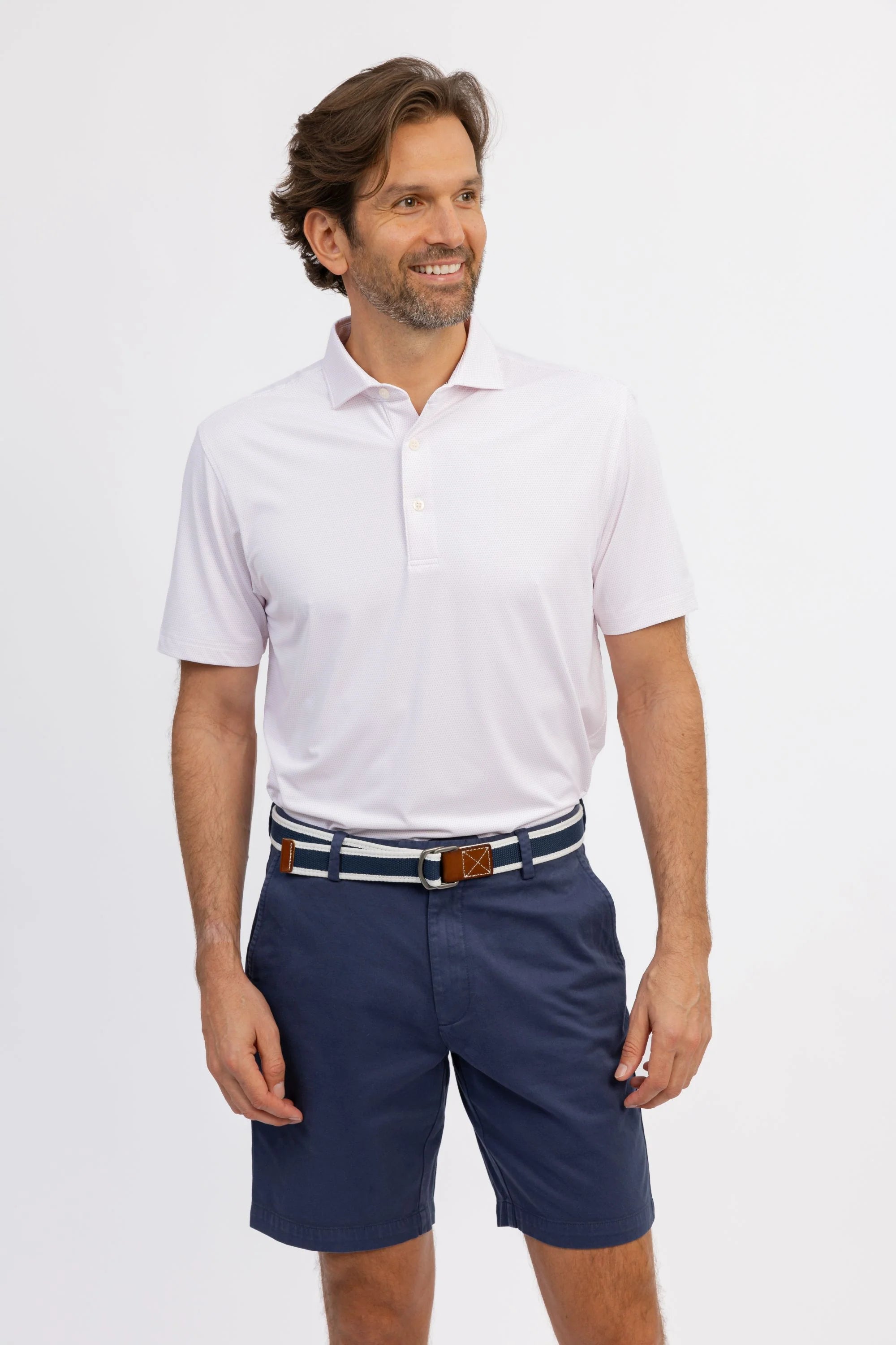 TURTLESON Men's Short Sleeve Performance Polo Shirt - Moisture Wicking, Breathable & Quick Dry for Golf, Tennis & Casual Wear
