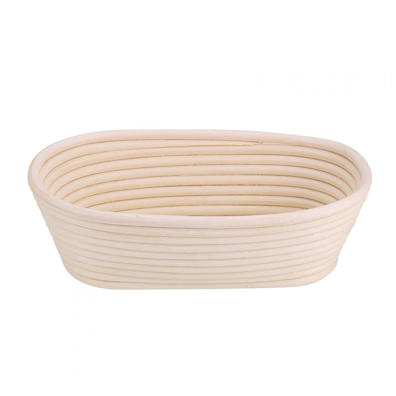 EVTSCAN Natural Cane Bread Proofing Basket - Handmade Unbleached Dough Rising Basket for Artisan Sourdough Baking (25x15x8cm) | Perfect for Home Bakers & Kitchen Accessories | Use for Bread Making, Pastry Proofing & Rustic Table Decor