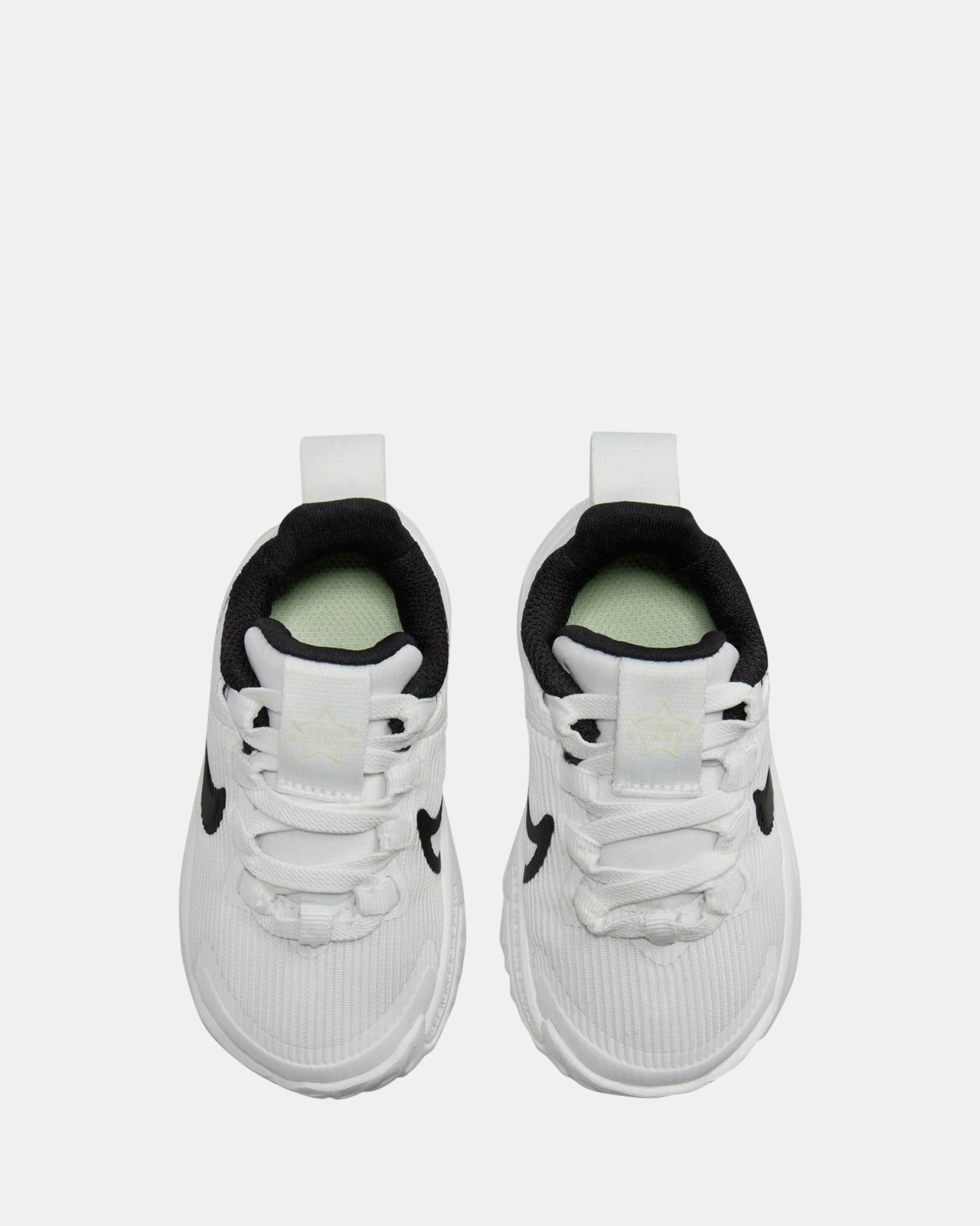 Star Runner 4 NN Infant Summit White/Black/Barely Volt Running Shoes - Lightweight & Comfortable Baby Sneakers for Boys & Girls - Perfect for Playtime, Walking & First Steps