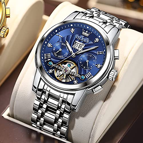 9910: Sliver strap & blue dial