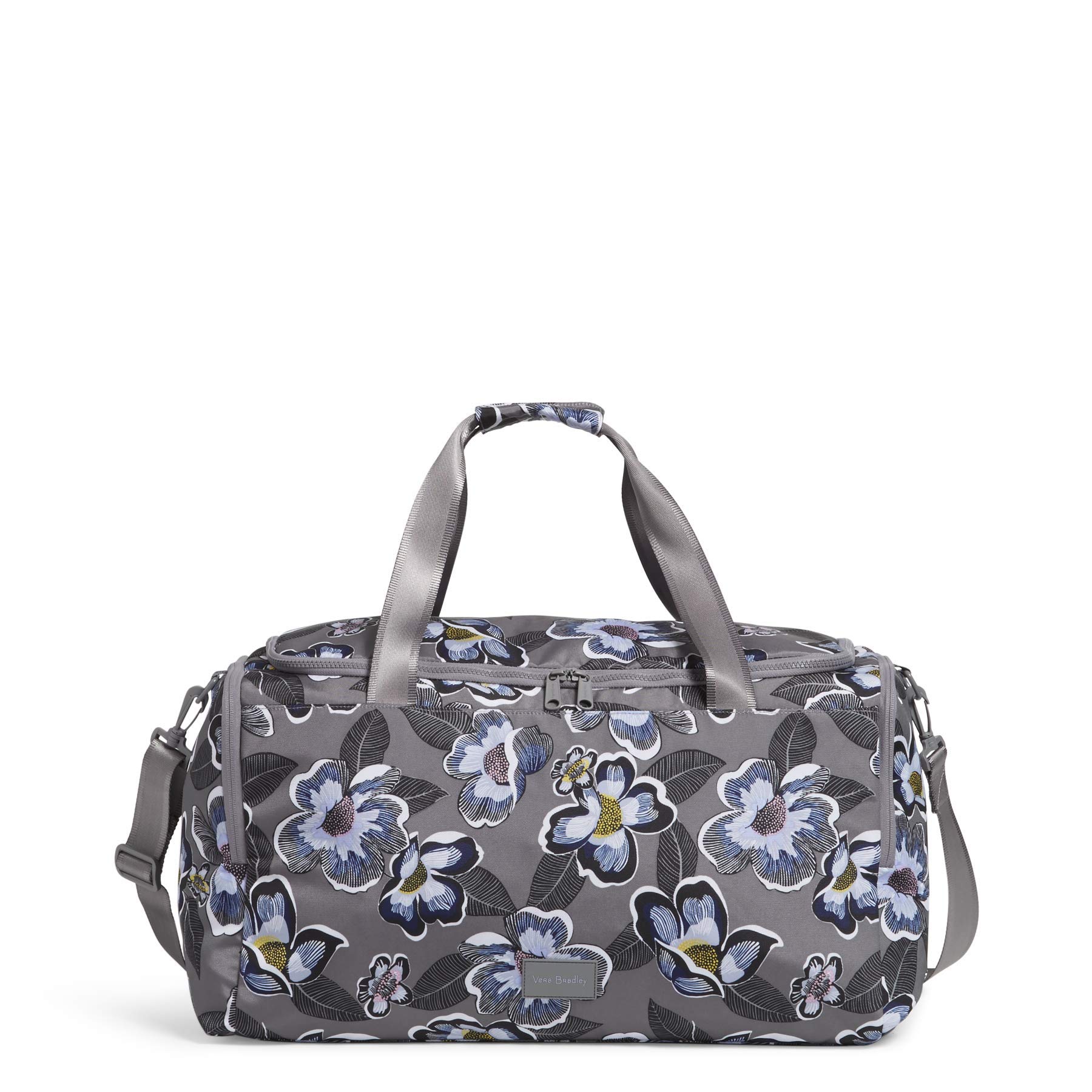 Vera Bradley Women's Eco-Friendly Recycled Lightweight Travel Duffle Bag - Perfect for Gym, Weekend Trips & Carry-On Luggage
