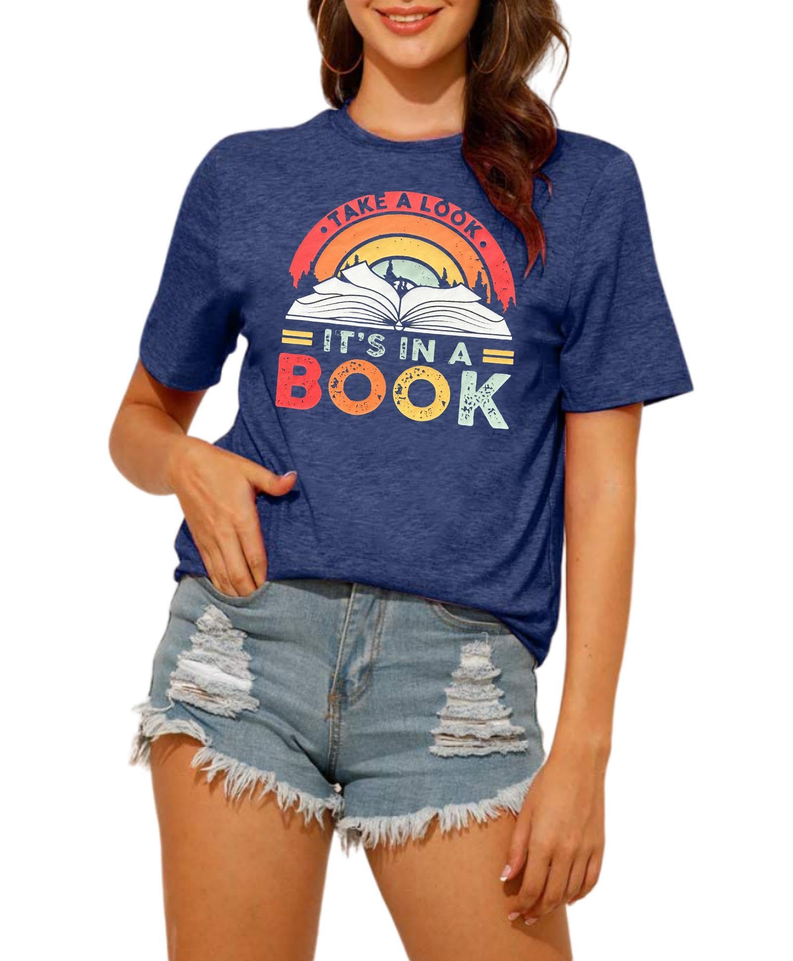 Banned Books T-Shirts for Women - Reading Tees for Book Lovers, Teachers & Librarians - Bibliophile Gifts - Sizes S-XXL - Perfect for Book Clubs, Library Visits & Literary Events