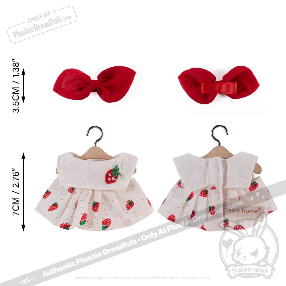 Mini Plush Strawberry Outfit - Adorable Soft Costume for Babies & Toddlers - Perfect for Photo Shoots, Birthday Parties & Dress-Up Play
