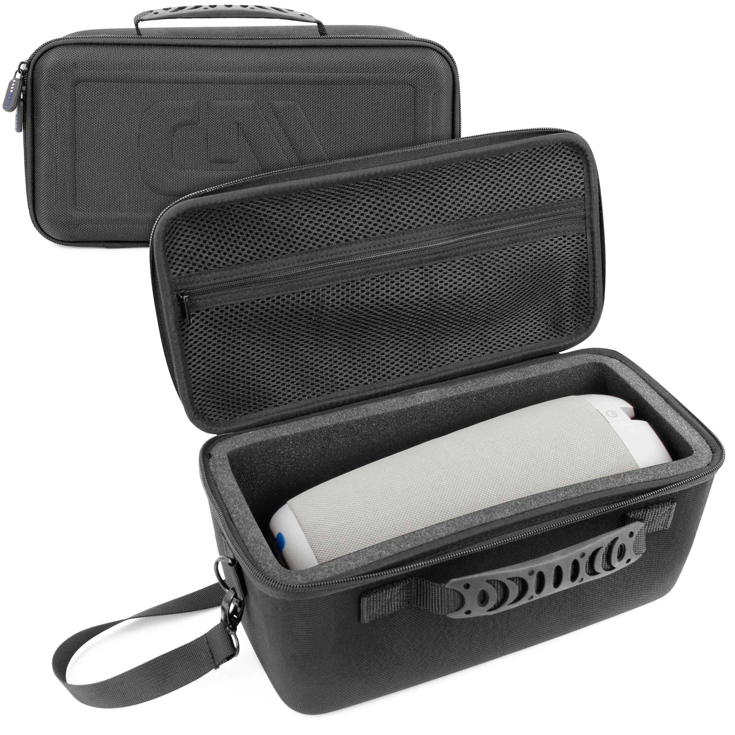 CASEMATIX Travel Carrying Case for Meeting Owl 3, 2, Standard & Pro - Protective Storage for 360 Video Conference Camera Accessories - Perfect for Business Travel & Office Meetings