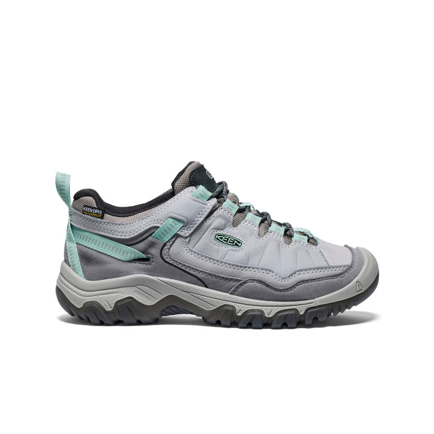 Women's Targhee IV Waterproof Hiking Shoes - Alloy/Granite Green | Lightweight Trail Running & Outdoor Adventure Footwear for Hiking, Camping & Backpacking