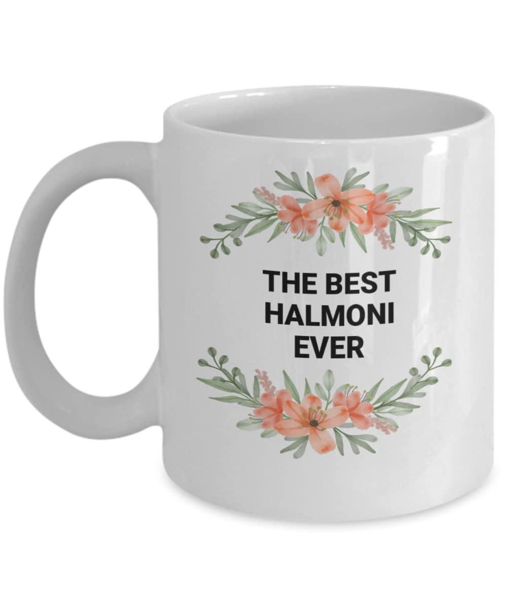 Halmoni Gift - 11oz White Plastic Mug for Korean Grandma | Microwave Safe, BPA-Free | Valentine's Day Present | Perfect for Coffee, Tea & Hot Chocolate at Home