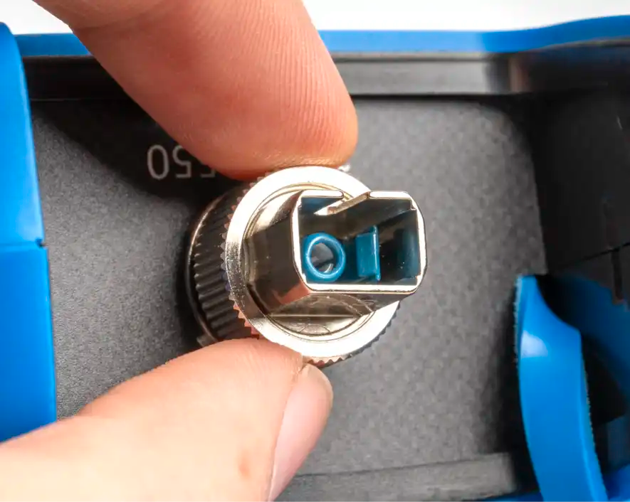 High-Power Optical Light Source with FC/LC/SC Adapters - Compatible with PC/UPC Connectors for Fiber Optic Testing, Network Maintenance & Telecom Installations