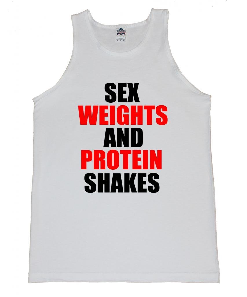 FTD Apparel Men's Gym Workout Tank Top - Motivational Fitness Shirt for Weightlifting & Protein Shakes - Perfect for Bodybuilding, CrossFit & Gym Training