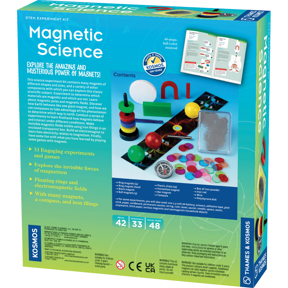 Magnetic Science Kit for Kids - STEM Educational Toys with Magnets & Experiments for Learning Physics - Perfect for Classroom & Homeschool Science Projects