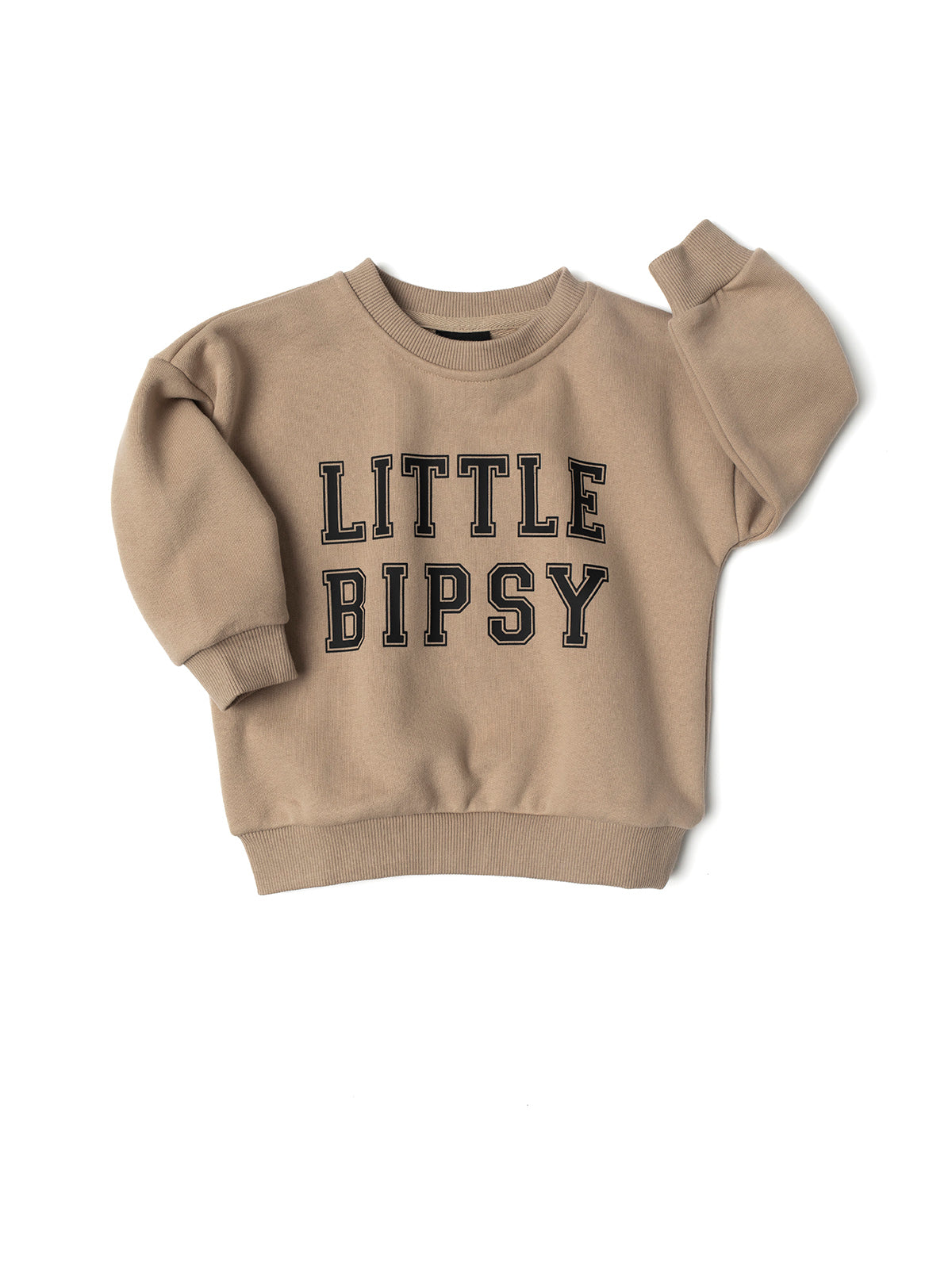 LB Collegiate Crewneck Sweatshirt for Men & Women | Soft Cotton Blend | Comfortable & Stylish | Tan | Perfect for Casual Wear, College Campuses & Everyday Outfits