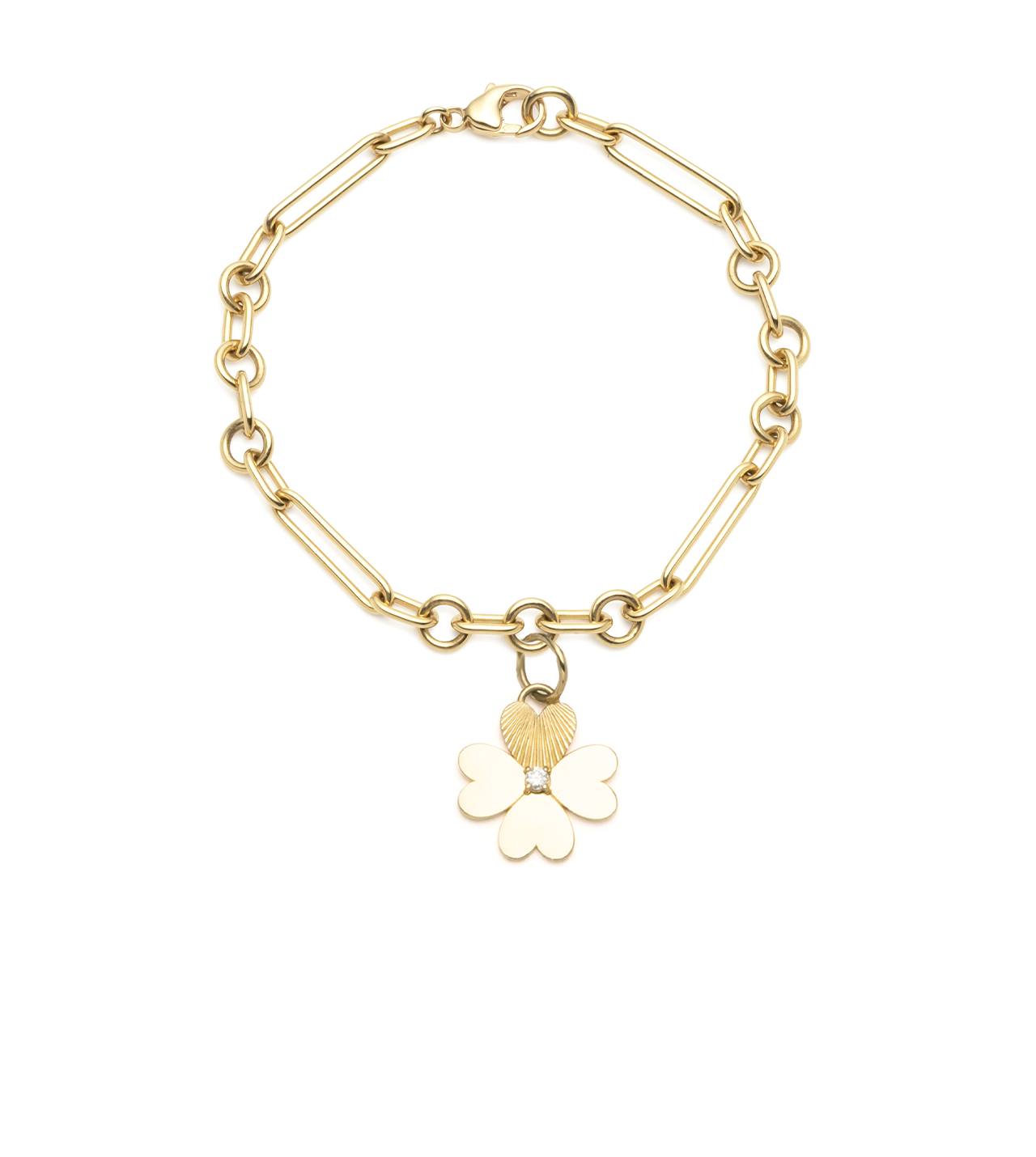 Four Leaf Clover Charm Bracelet - Dainty Mixed Bead Adjustable Bangle for Women | Perfect for Good Luck, Gift Giving & Everyday Wear