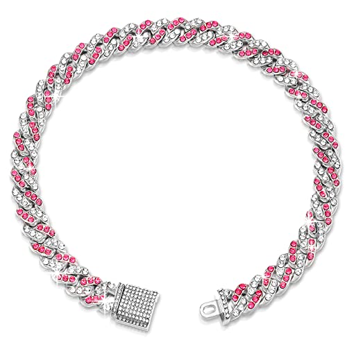 13inch Pink Silver Chain