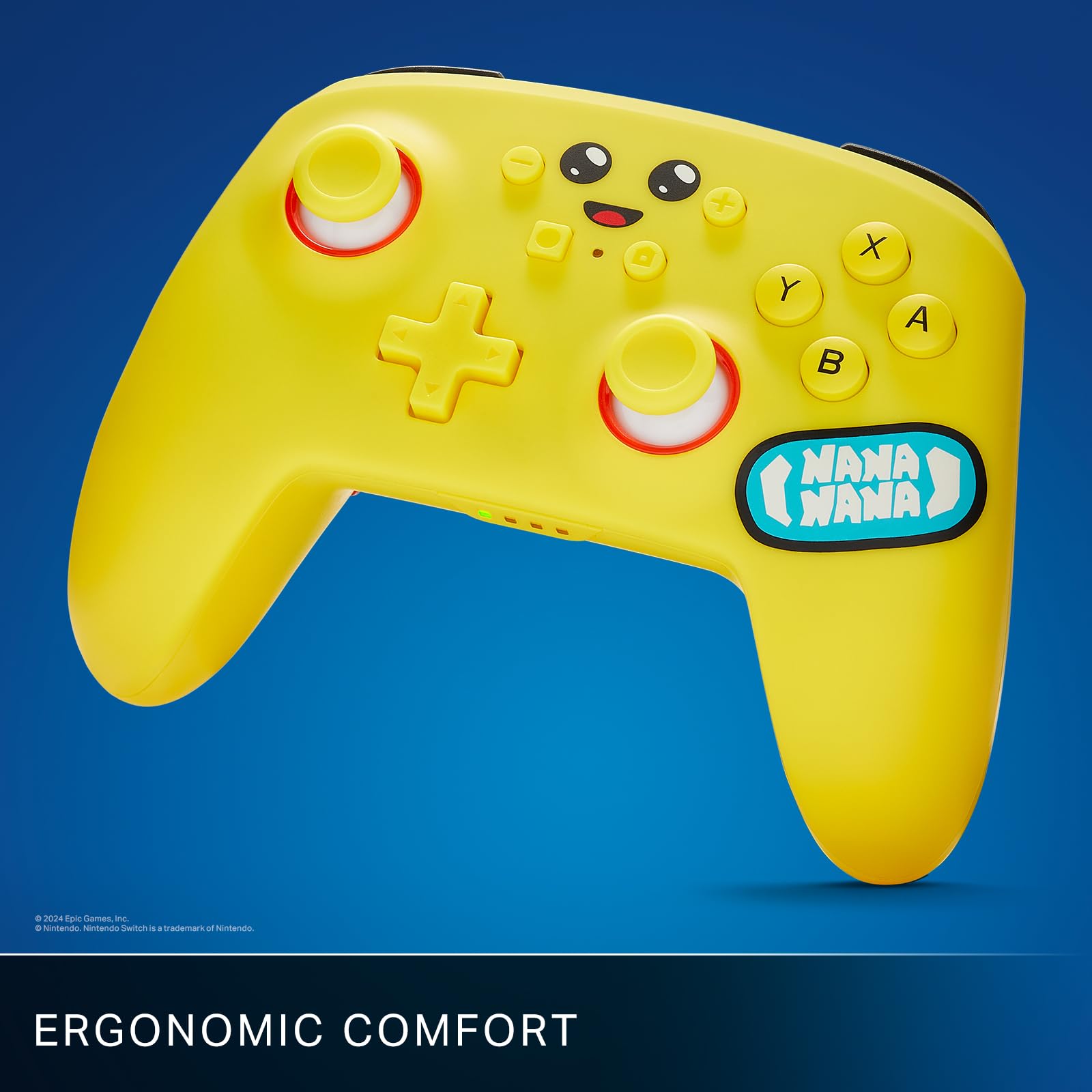 PowerA Enhanced Wireless Controller for Nintendo Switch – Fortnite Peely Edition | Compatible with Switch OLED, Switch Lite & Original Models | Bluetooth Gamepad with Bonus Virtual Item | Perfect for Fortnite Gaming & Multiplayer Sessions