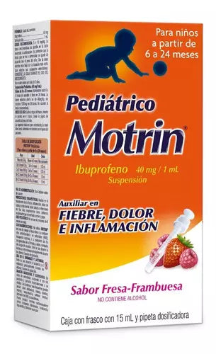 Children's Motrin Pain & Fever Relief - 100mg/5mL Ibuprofen Oral Suspension for Kids - Safe & Effective Medicine for Headaches, Teething & Cold Symptoms