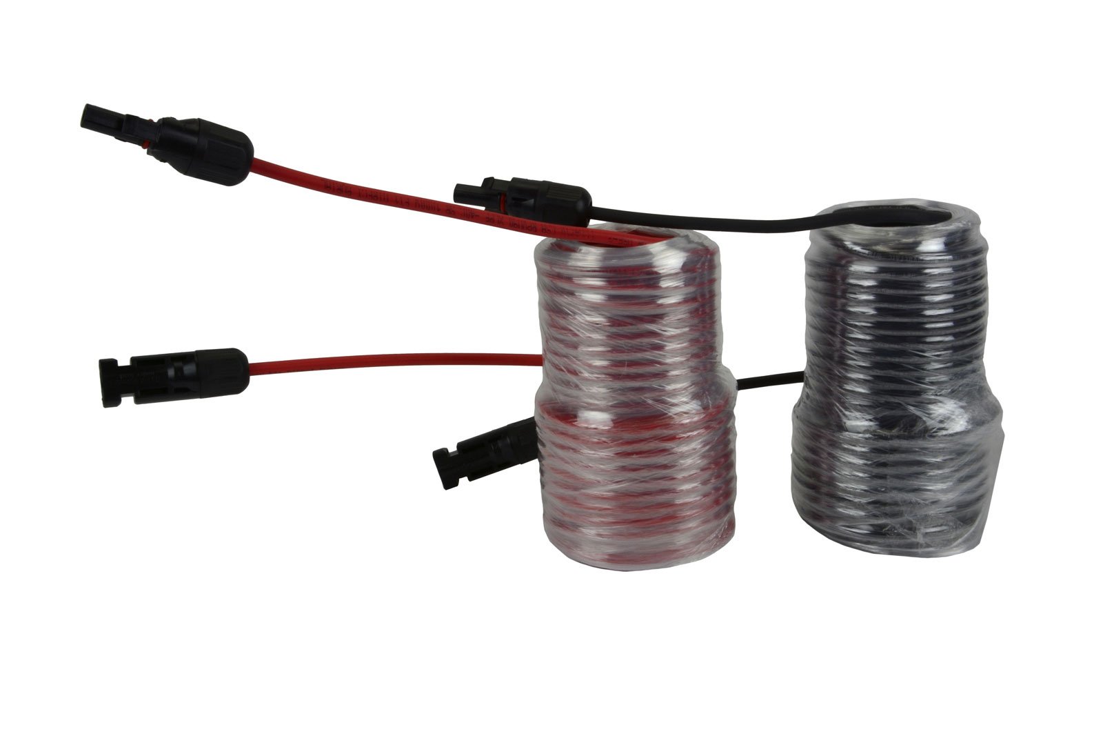 TEMCo 10 AWG Solar Panel Extension Cable - 40ft Red & 40ft Black with MC4 Connectors (Male/Female) | Weatherproof PV Wire for Off-Grid Systems, RV Solar, and Home Solar Panel Installations