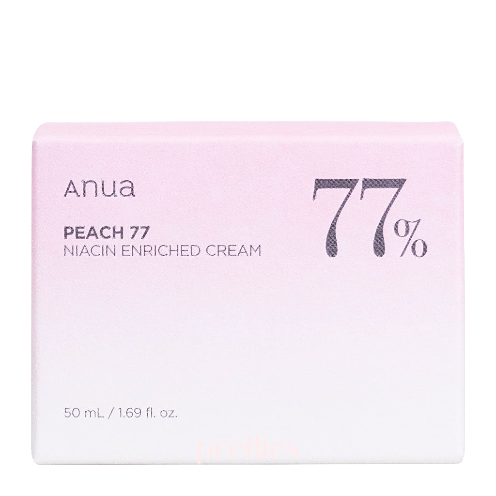 ANUA Peach 77% Niacinamide Enriched Face Cream 50ml - Brightening & Hydrating Moisturizer for Glowing Skin - Perfect for Daily Skincare Routine & Night Care