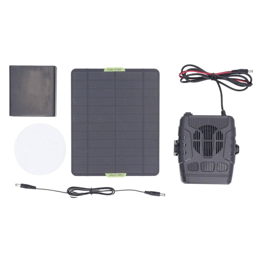 20W Solar Powered Heater Panel - Greenhouse & Chicken Coop Warmer with Radiant Heat for Solar Drying, Pet House Heating | Energy Efficient Outdoor Heating Solution for Gardens, Farms & Animal Shelters