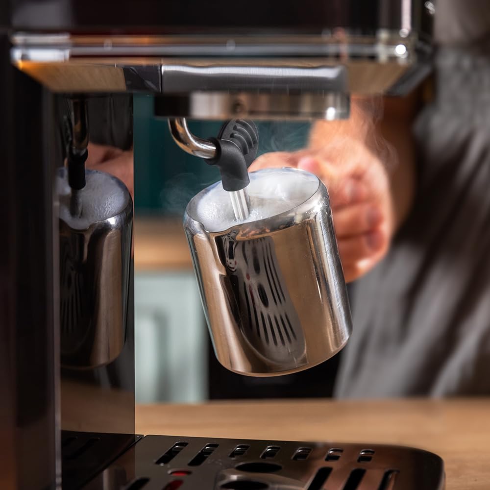 Cecotec Espresso Coffee Machine with ColdBrew System - 20 Bar Pressure Pump, Touch Screen, Adjustable Steam Nozzle, 1.5L Removable Tank, Dual Spout - Perfect for Home Baristas & Coffee Lovers