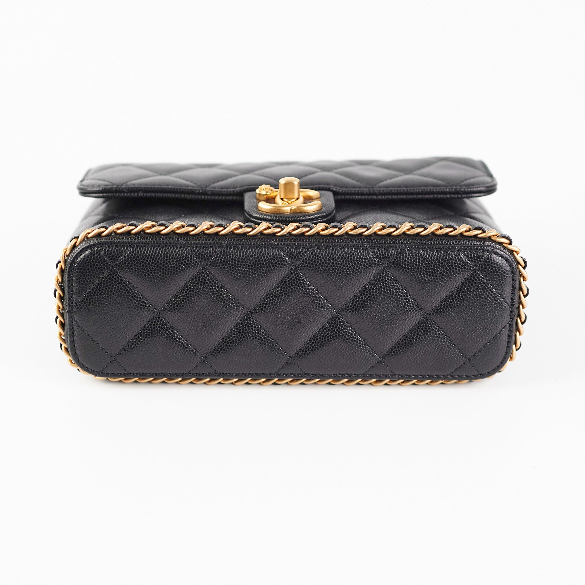 Chanel Classic Flap Bag Black Caviar Leather Shoulder Bag for Women - Perfect for Evening Parties, Date Nights & Luxury Fashion Accessories
