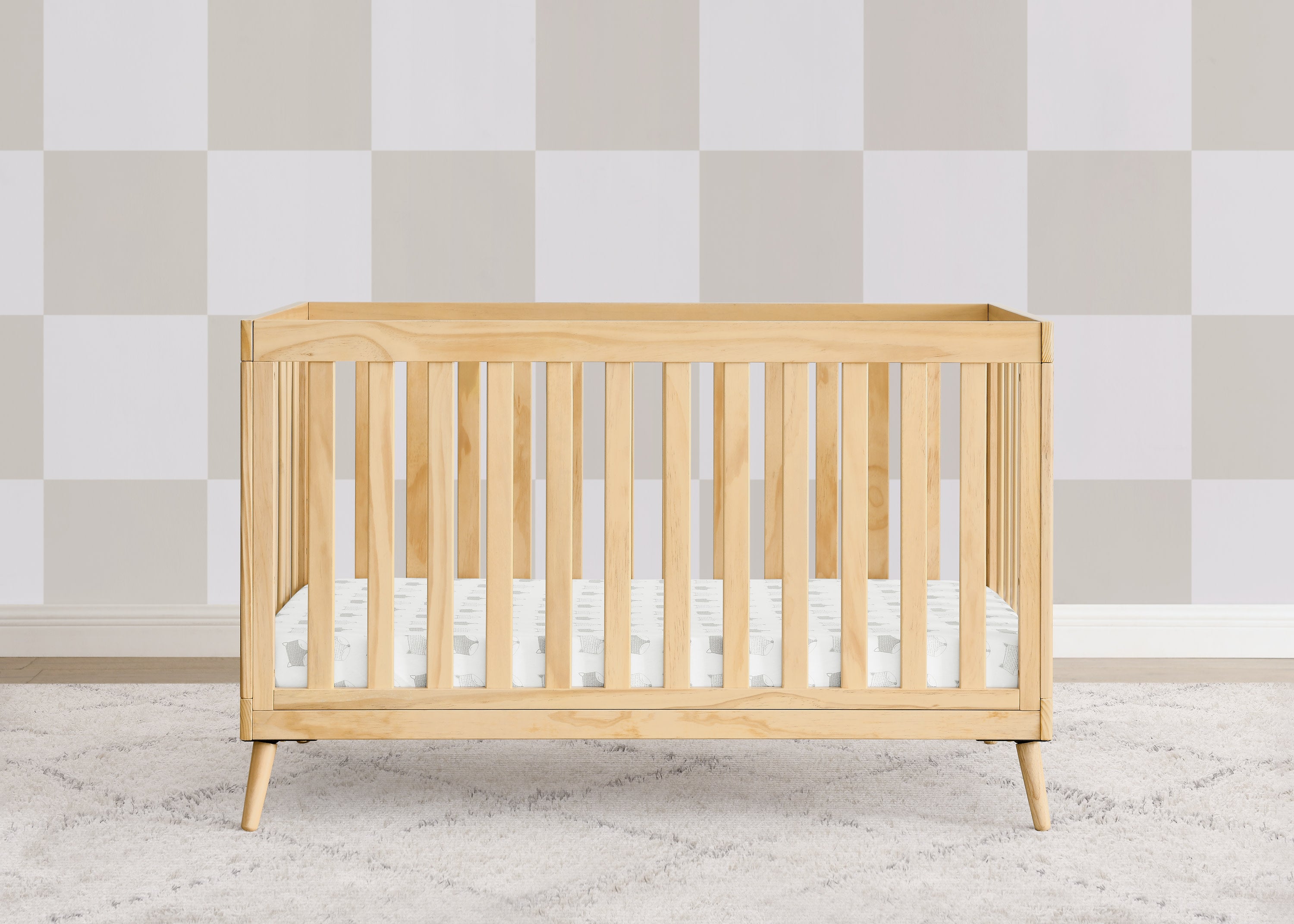 Essex 4-in-1 Convertible Baby Crib - Toddler Bed, Daybed & Full-Size Bed Conversion - Safe Nursery Furniture for Newborns & Kids - Perfect for Bedrooms, Daycare & Guest Rooms