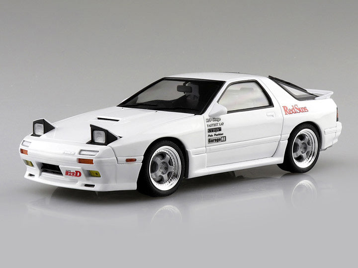 Aoshima 1/24 Initial D Ryosuke Takahashi Mazda FC3S RX-7 Model Kit - Akina Battle Version | Anime Car Collection | Perfect for Display & Racing Fans