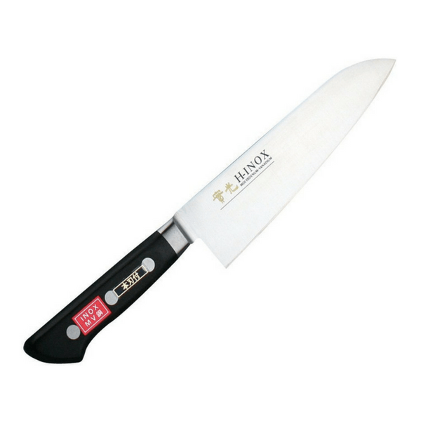 Premium Jikko Inox Molybdenum Santoku Knife - 7-inch Japanese Chef's Knife for Professional Cooking, Slicing, Dicing - Perfect for Home Kitchens & Restaurant Use