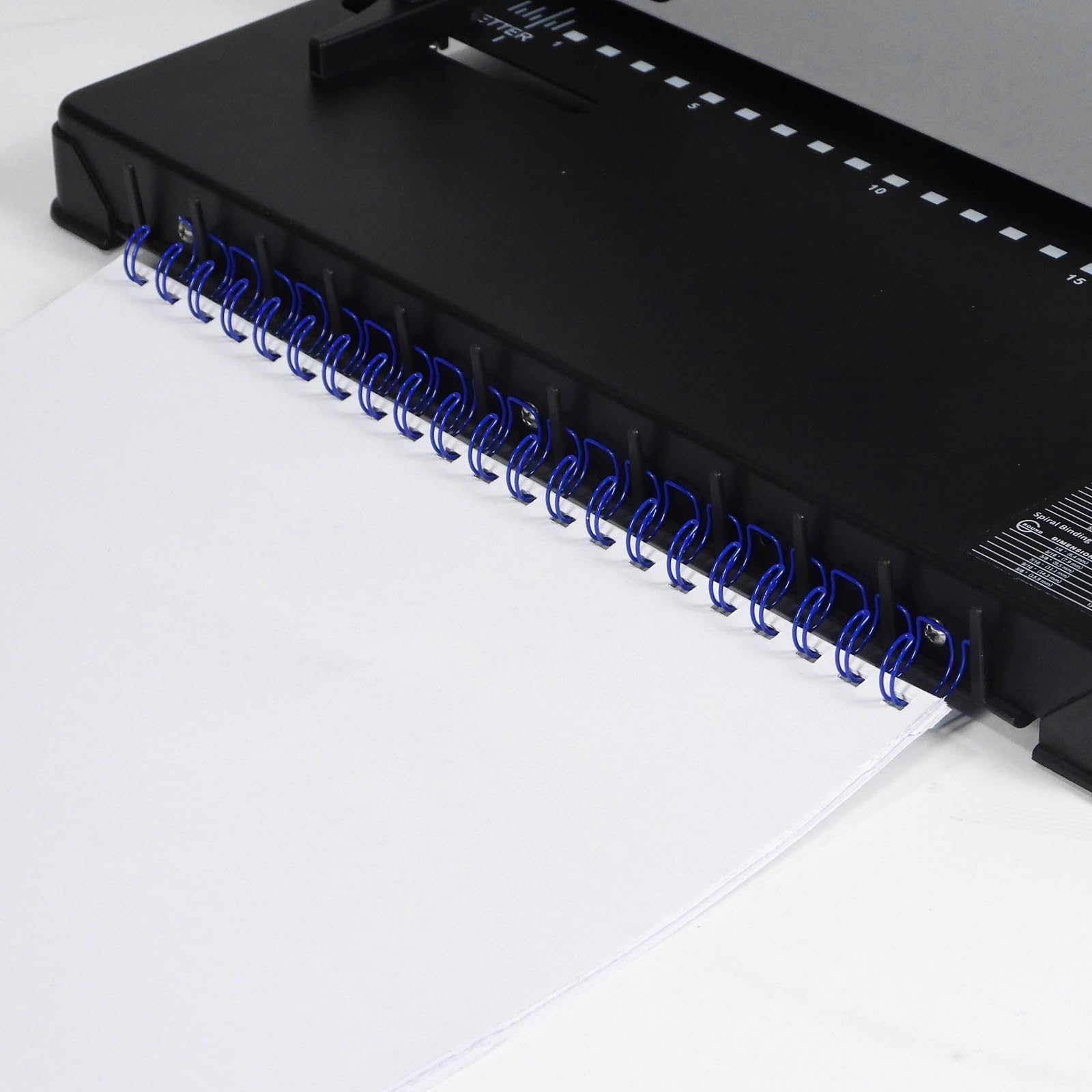 Rayson TD1222 Wire Binding Machine - 2:1 Pitch Rectangular Hole Punch, 220 Sheet Binding & 12 Sheet Punching Capacity for Office, School, and Document Binding Projects