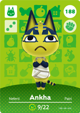 Ankha Animal Crossing Amiibo Card - Series 2 Official Nintendo Character Collectible for Switch & 3DS - Perfect for Gaming, Collecting & Trading with Friends
