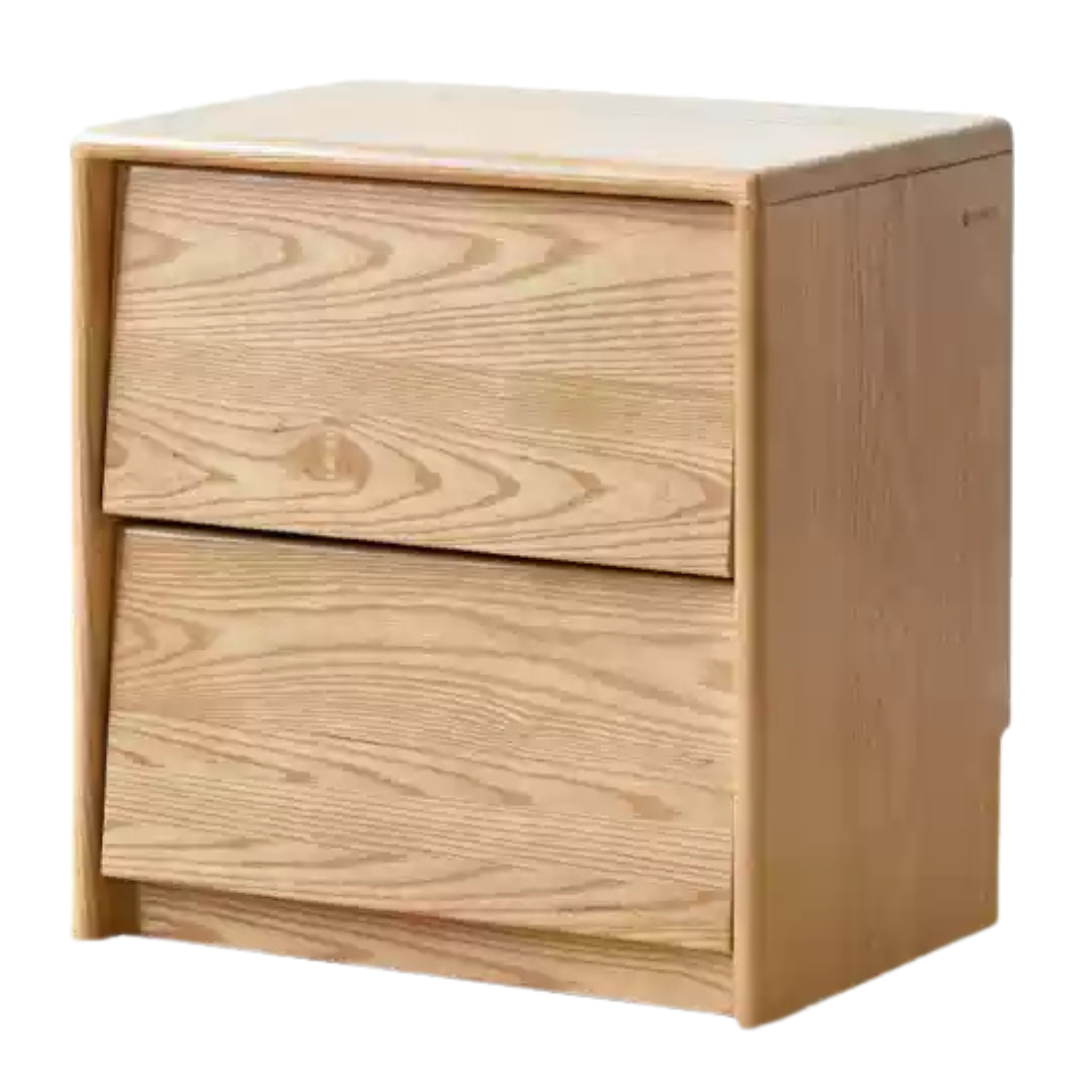 17.7x13.7x19.6 inch / 45x35x50cm / Natural wood color / Ash bedside table