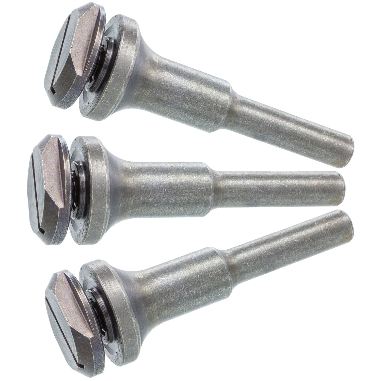 TJR© 3/8-Inch Arbor Hole & 1/4-Inch Stem Mounting Mandrel for Cut-Off Wheels - Dual Locking Options with Screwdriver & Wrench - Die Grinder Arbor Set (3 Pack) - Perfect for Metal Cutting, Grinding & DIY Projects