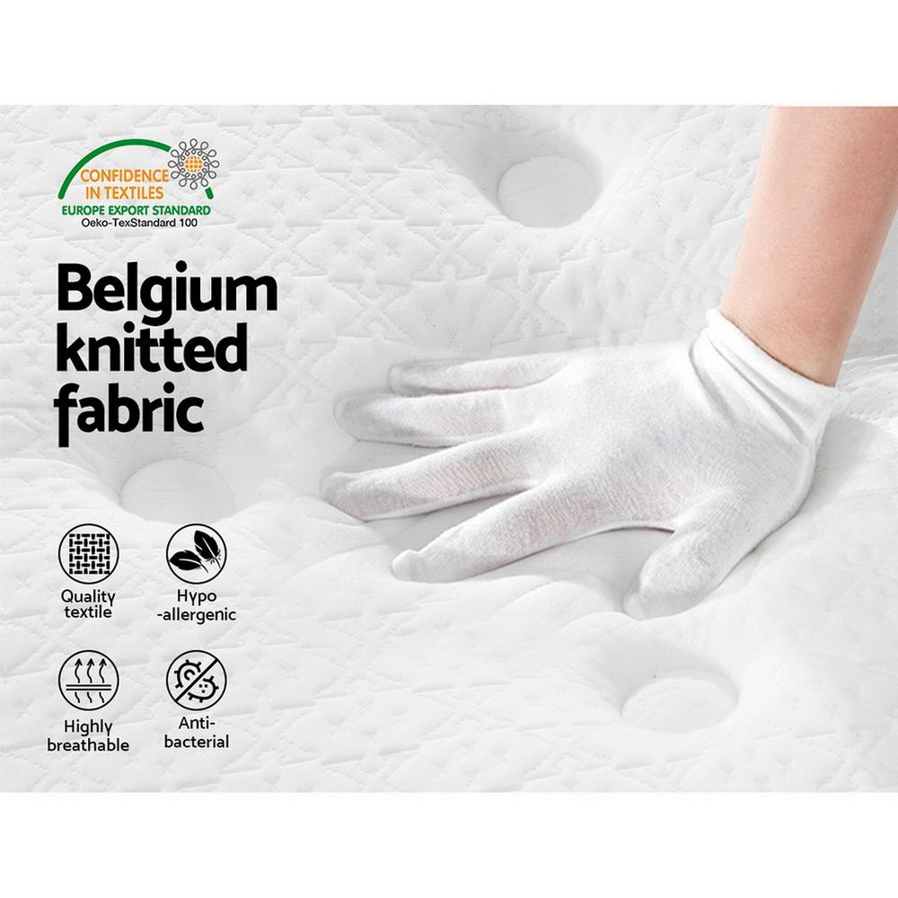 King Size Bronte Bed Black & Bonita Euro Top Medium Firm Mattress - Premium Support for Back Pain Relief, Perfect for Master Bedrooms & Guest Rooms