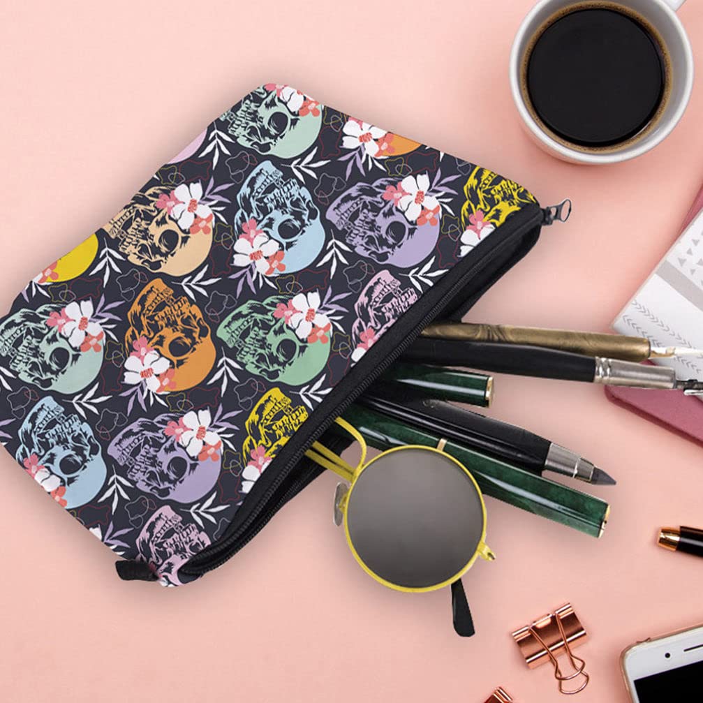 Lurrose 1PC Trendy Cosmetic Bag for Women - Waterproof Makeup Pouch, Travel Makeup Organizer, Portable Storage Bag for Brushes & Cosmetics | Perfect for Travel, Gym, and Daily Use