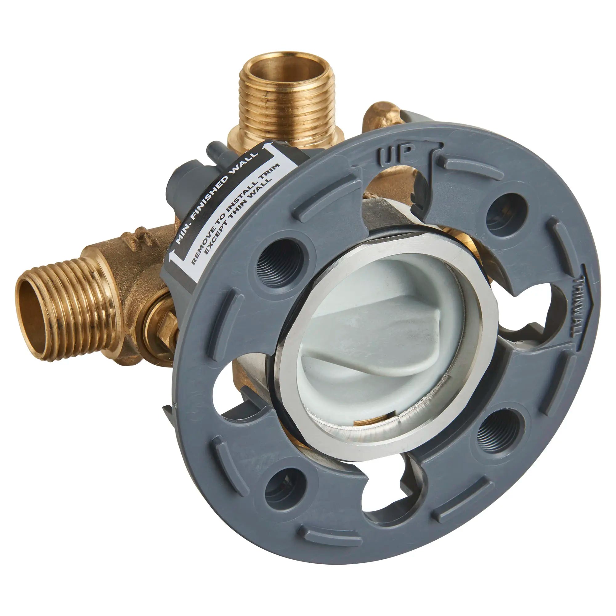 Flash® Universal Shower Rough-In Valve with Inlets/Outlets & Screwdriver Stops - Perfect for Bathroom Remodeling and DIY Plumbing Installations