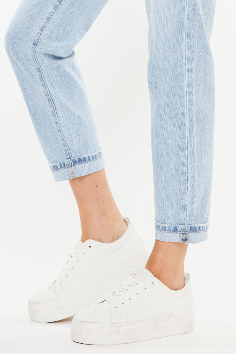 Dahlia Ultra High Rise Slouch Fit Jeans for Women - Stretch Denim Skinny Pants with Comfortable Waistband | Perfect for Casual Wear, Date Night & Everyday Outfits